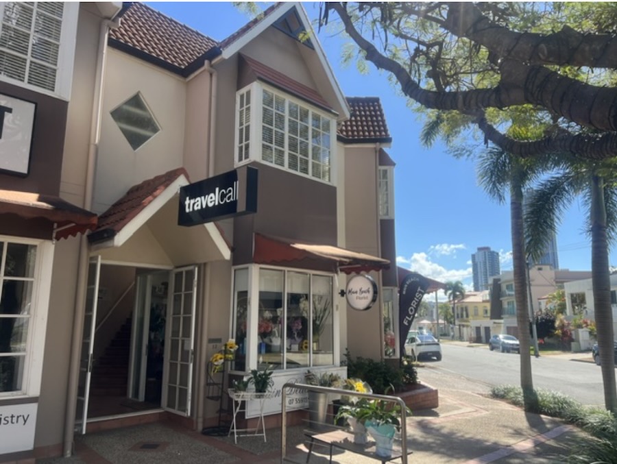 Travel Call premises on Tedder Avenue, Main Beach